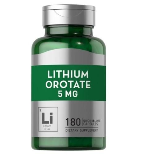 Lithium Orotate 5 mg (180 gélules)